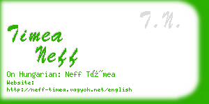 timea neff business card